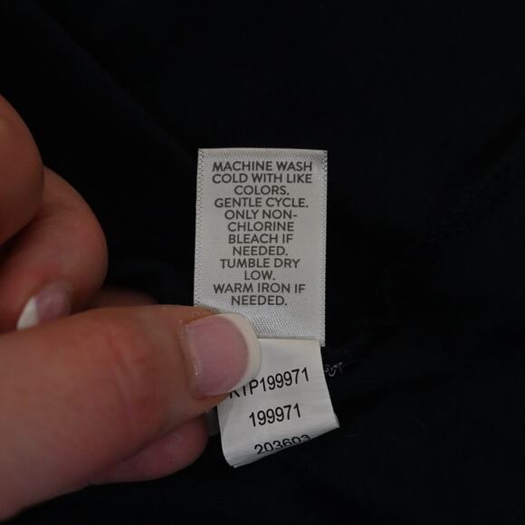 J. Jill Women's XL Navy Blue Embroidered V-Neck Tank Tunic - Picture 9 of 9